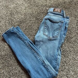 Hollister Blue Skinny Jeans with Stretch Denim